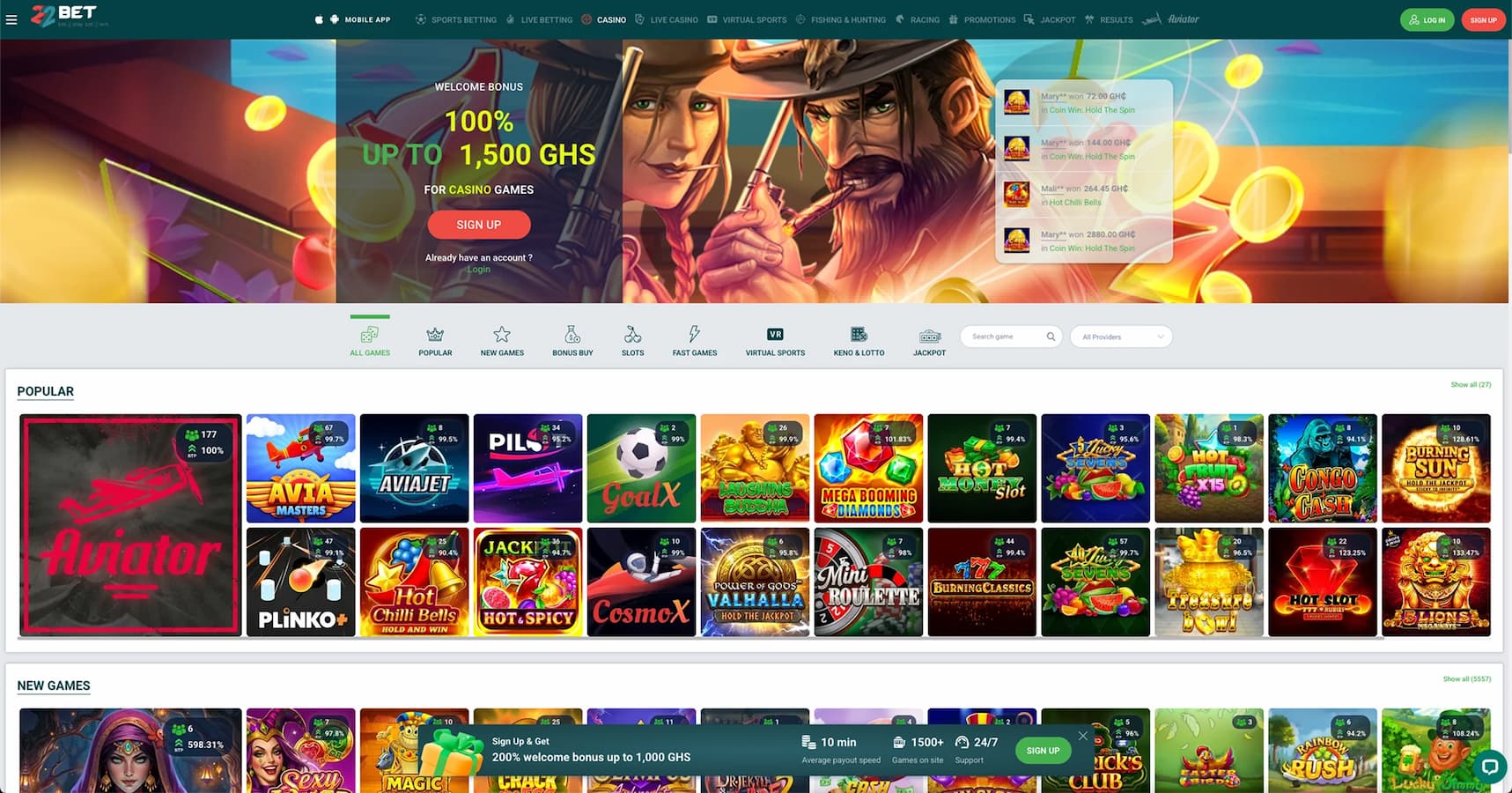 22Bet Popular Slots 22Bet Popular Slots